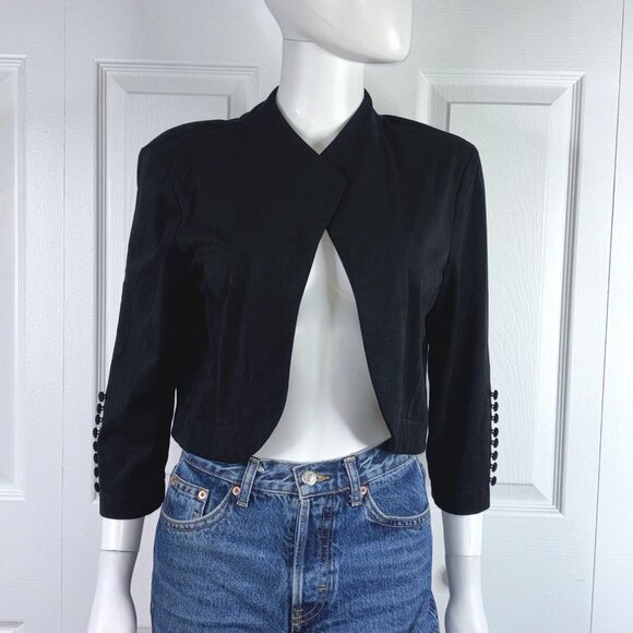 Joseph Ribkoff Tops - JOSEPH RIBKOFF women's black bolero jacket size 12